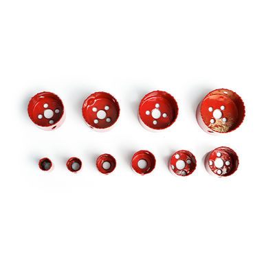 Rotes bimetallisches Bi-Metallloch sah Stückchen-Edelstahl-Hexen-Schaft